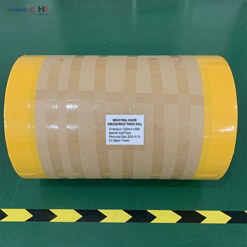Rouleau de papier sulfuris&eacute; emball&eacute; &agrave; l'exportation avec emballage de protection