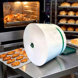 Rouleau g&eacute;ant de papier de cuisson en silicone pour utilisation en boulangerie industrielle